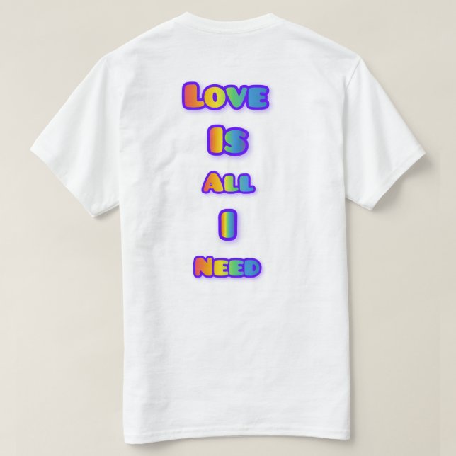 Camiseta  simple and elegant Valentine’s typography design  (Verso do Design)