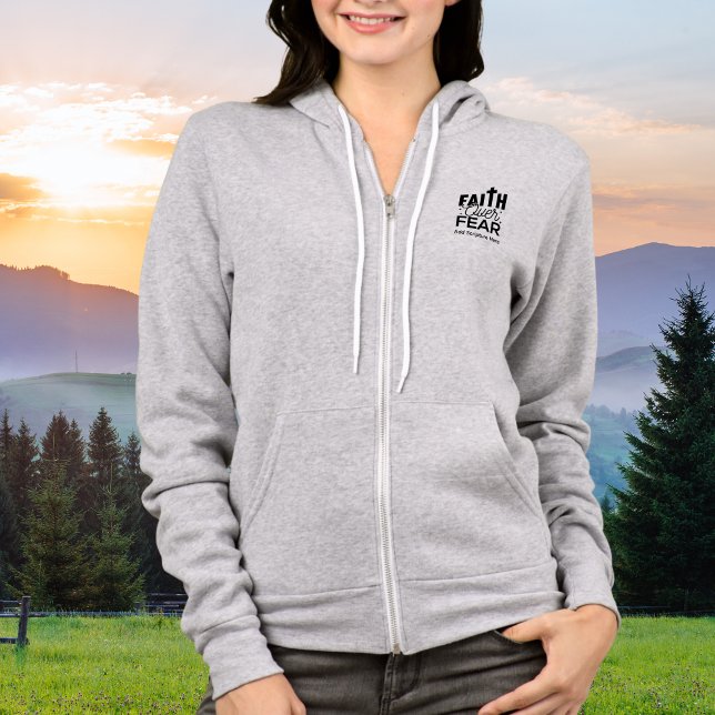 Camiseta Simple Bible Verse Personalized  (Simple but Elegant Faith over Fear design, add your text,)