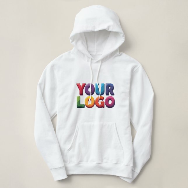 Camiseta Simple Custom Logo and Text Business (Frente do Design)