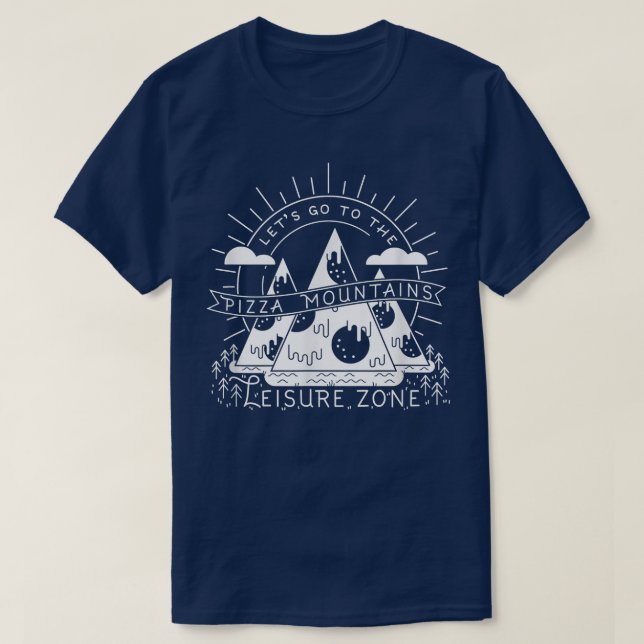 Camiseta Simple Geométrico Pizza Slices Adventure 29285150 (Frente do Design)