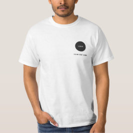 Camiseta Simple Logo and Text Business