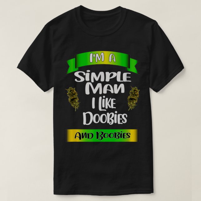 Camiseta Simple Man Pot  (Frente do Design)
