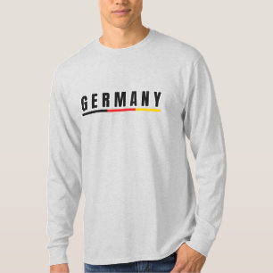 Camiseta Simples Alemanha Moderna Alemanha - Letra de Arte