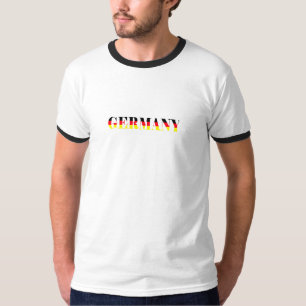 Camiseta Simples Alemanha Moderna Bandeira Nacional Souveni