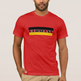 Camiseta Simples bandeira alemã da Alemanha Moderna Souveni