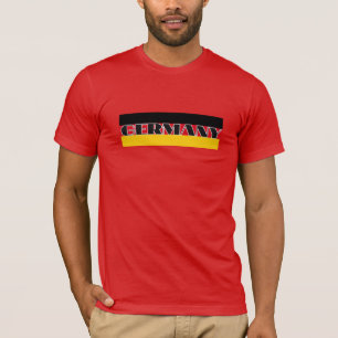 Camiseta Simples bandeira alemã da Alemanha Moderna Souveni