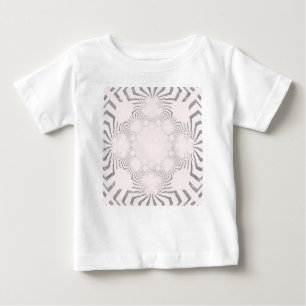 Camiseta Simples Belo e maravilhoso design de padrão branco