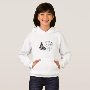 Camiseta Simples Black White Merry Christmas Tres Cote Ho