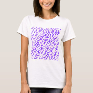 Camiseta SIMPLES Camisa-T do CARD-Shirt WHITE RED feliz