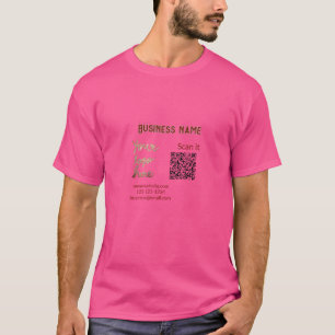 Camiseta Simples código q r adicionar logotipo nome de códi