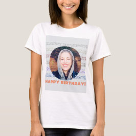 Camiseta Simples Coloração Feliz Aniversário Personalizado