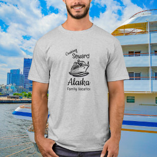 Camiseta Simples de Férias Familiares no Alasca Pe