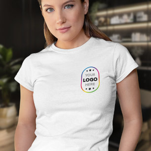 Camiseta Simples de Negócios com Logo