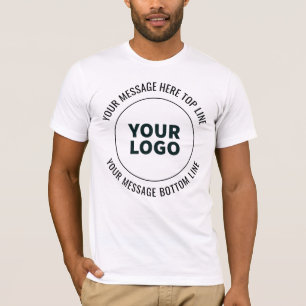 Camiseta Simples de substituir com seu logotipo ou imagem