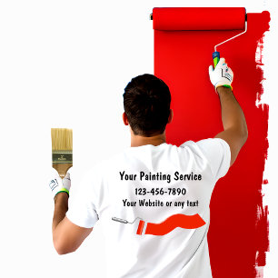 Camiseta simples do trabalho do pintor