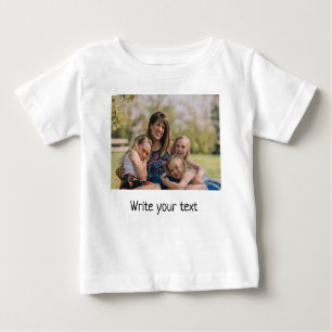 Camiseta simples e mínimo adicionar seu texto foto    nata