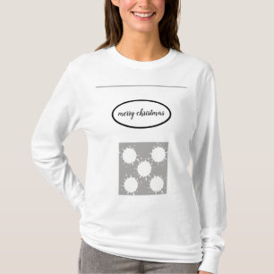Camiseta simples e mínimo adicione seu texto foto natal nat