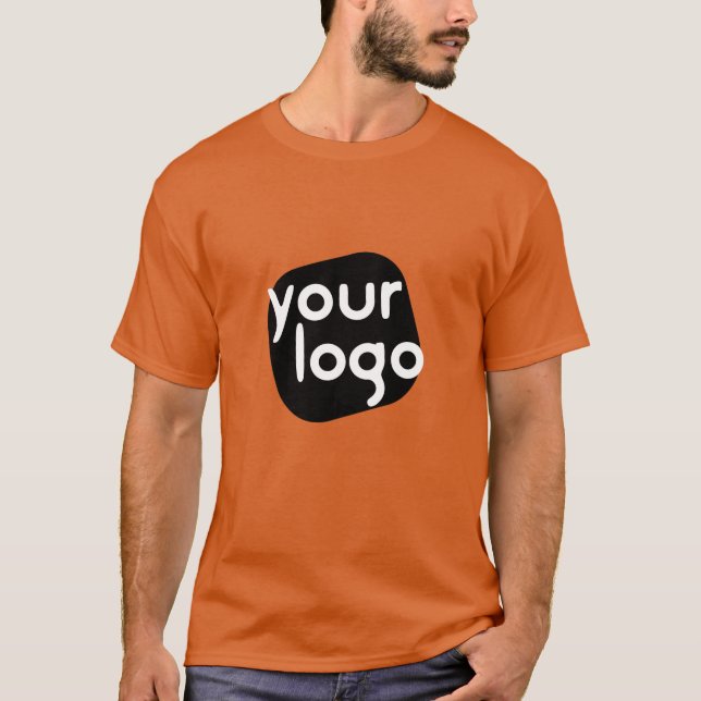 Camiseta Simples e moderno profissional adicione seu logoti (Frente)
