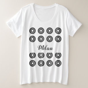 Camiseta simples e personalizado BLACK mandala monograma ad
