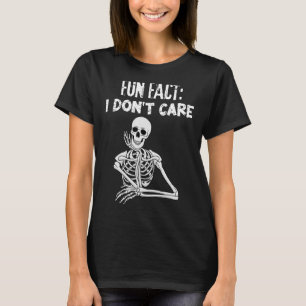 Camiseta Simples FACT Não me importo com Sarcástico