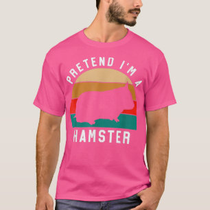 Camiseta Simples Halloween Costume Hamster Lover Finge A