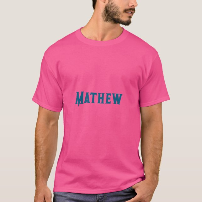 Camiseta simples letra inicial monograma adicionar sua letr (Frente)