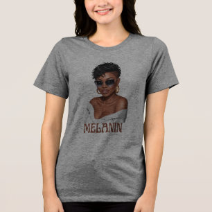 Camiseta Simples melanina história negra da moda