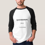 Camiseta SIMPLES MINIMAL adicionar seu nome padrinho de cas<br><div class="desc">design</div>