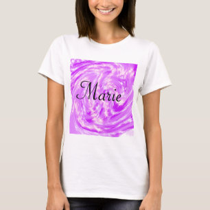 Camiseta simples minimal luz pastel rosa adicione seu nome