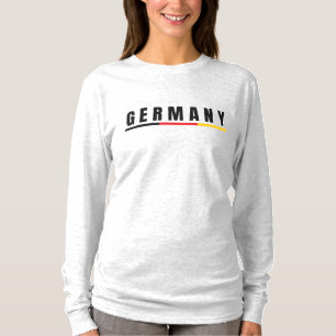 Camiseta Simples Moderna Germania Alemanha Arte Letra Souve