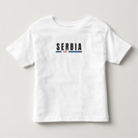 Simples Moderna Sérvia - Letra Arte Flag Souvenir
