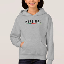 Camiseta Simples Moderno Portugal - Letra de Arte Flag Souv