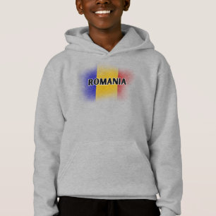 Camiseta Simples Moderno Romênia - Letra Flag Souvenir