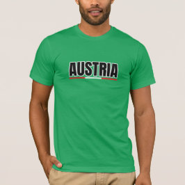 Camiseta Simples Moderno Viena Áustria - Letra Arte Souveni