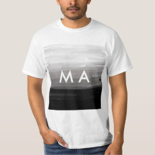 Camiseta Simples monograma adicione seu nome com letra míni