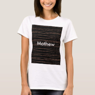 Camiseta Simples monograma adicione seu nome com letra míni