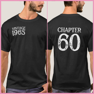 Camiseta Simples preto e branco 60º aniversário