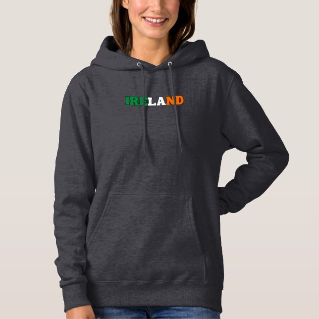 Camiseta Simples Roupa de Bandeira Nacional da Irlanda Mode (Frente)