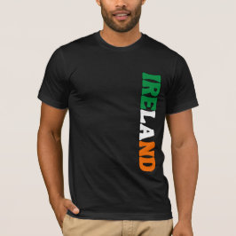 Camiseta Simples Roupa de Bandeira Nacional da Irlanda Mode