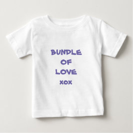 Camiseta Simples Super Bonito, Branco 'Bundle of Love Xox'