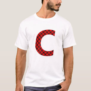 Camiseta Simples Xadrez Buffalo - Maiúscula C Buffalo Plai