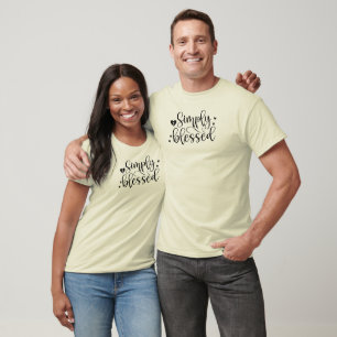 Camiseta Simplesmente abençoada Páscoa