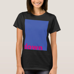 Camiseta Simplesmente design "retângulo azul para baixo" + 