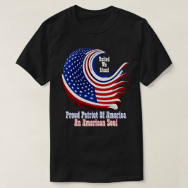 Camiseta Simplesmente Enspirado Patriota Orgulhoso da Améri
