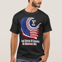 Camiseta Simplesmente Enspirado Patriota Orgulhoso da Améri