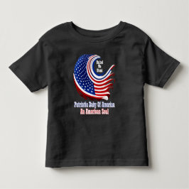 Camiseta Simplesmente Enspirado Patriótico Bebê da América