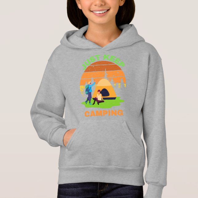 CAMISETA SIMPLESMENTE MANTENHA O CAMPING (Frente)
