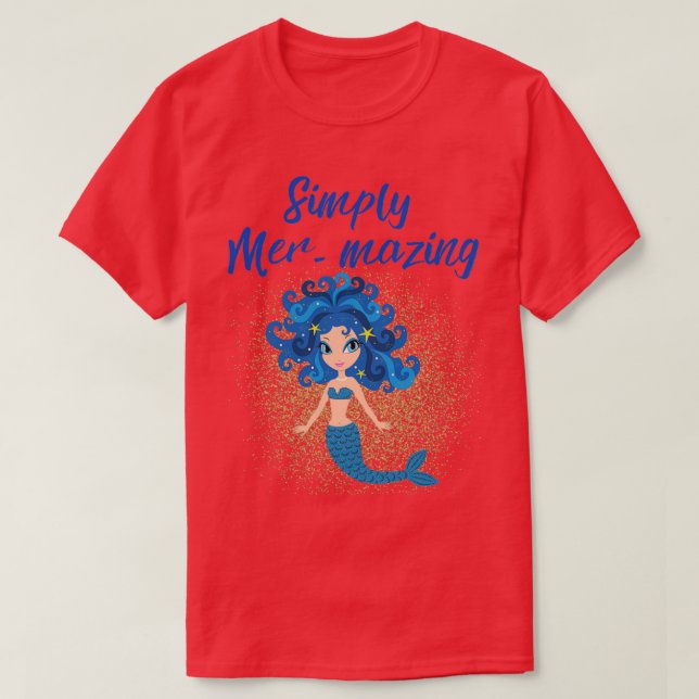 Camiseta Simplesmente Mermazinando a Design da Marmaid (Frente do Design)