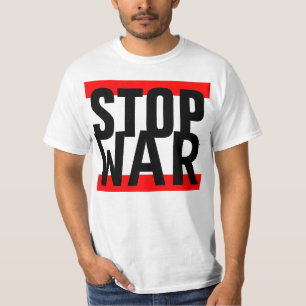 Camiseta Simplesmente o design "listra a GUERRA vermelha da