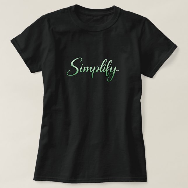 Camiseta Simplificar (Frente do Design)